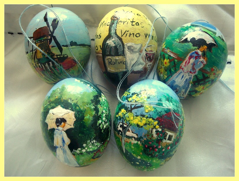 Ovalismus - Landschaften - Malerin Petra Rick 2010 - Ovalismus - bemalte Eier